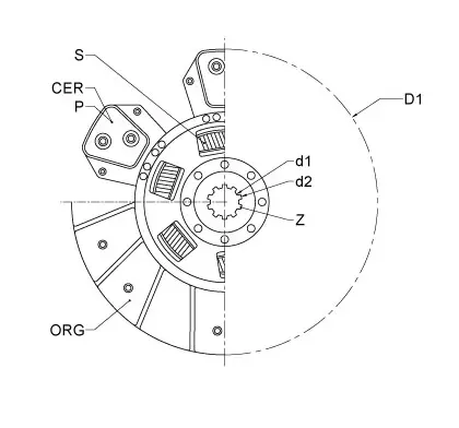 [10332] DISC AMBREIAJ 5092790 25/221-361E FIAT