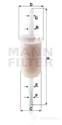 [00011077] FILTRU COMBUSTIBIL MANN WK32(10) 8001029 