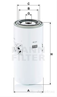 [923] FILTRU COMBUSTIBIL MANN WK929X 8001052 8004086