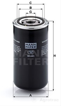 [1861] FILTRU HIDRAULIC MANN WD950/3 8002192 