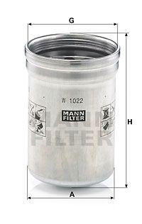 [00011045] FILTRU MOTOR MANN W1022 8002106 RE504836 