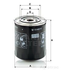 [00009032] FILTRU MOTOR MANN W1140/11 8002164 SO11001