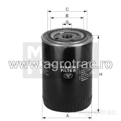 [1082] FILTRU MOTOR MANN W610/3 8002198 