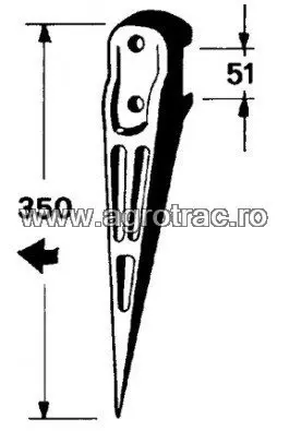 [00005341] FURCA ALIMENTARE 59.207 55-0013 B127163 NH SGORBATI