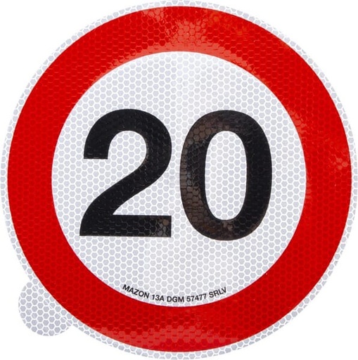 [WB7920IT] Indicator autocolant Mazon limită viteză 20km/h WB7920IT