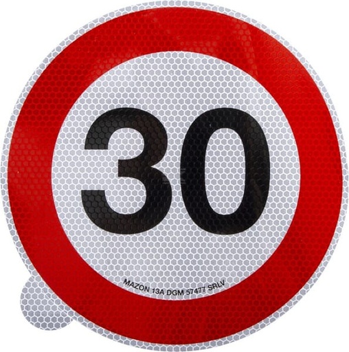 [WB7930IT] Indicator autocolant Mazon limită viteză 30km/h WB7930IT