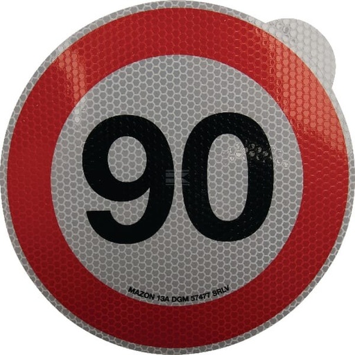 [13205] INDICATOR LIMITA VITEZA AUTOCOLANT 90KM WB7990IT ~