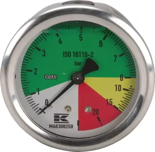 [11647] MANOMETRU 0-25BAR 1/4''BSP SPATE MA630825B WIKA