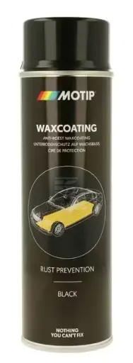 [13874] SPRAY WAX COATING ANTI RUST BLACK 00135MOT 500ML MOTIP