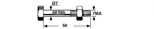 [1248] SURUB M7X50MM 58.626-A 0901.10.50.01 0901.10.50.01 WELGER