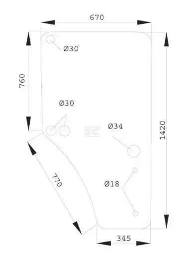 [00004735] USA STICLA 650886606 DREAPTA L169103KR JD