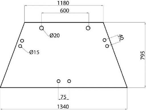 [650S8726 L212277 26/4004-7] Parbriz fata L78726 curbat pentru John Deere