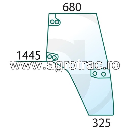 [650S34621081, D7126, 25/4038-43T] Ușă sticlă 1-34-621-091, dreapta, pentru Case IH New Holland Steyr