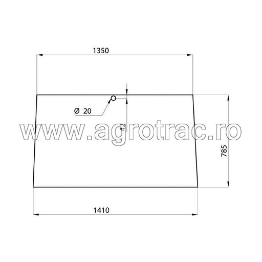 [650885795 D4010 22/4002-3] Geam fata 275500210100 pentru Fendt