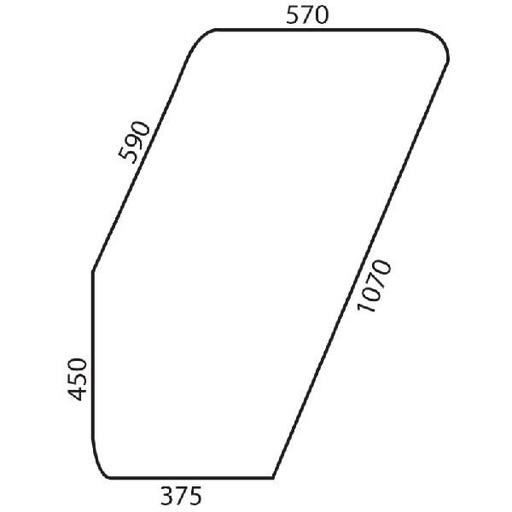 [650885876 D9005T 23/4039-3T] Usa sticla 5117683 dreapta pentru Fiat