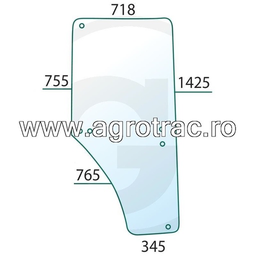 [L169102] Usa sticla L169102 stanga pentru John Deere