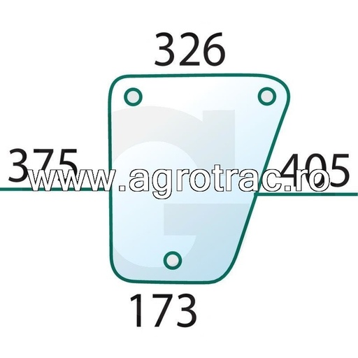 [650885688 D8050] Geam L57280 pentru John Deere MC1 dreapta sau stanga