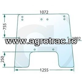 [650885687 B83128] Parbriz fata L57290 pentru John Deere