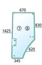 [650S31163 26/4039-23T] Usa sticla R131163 stanga pentru John Deere