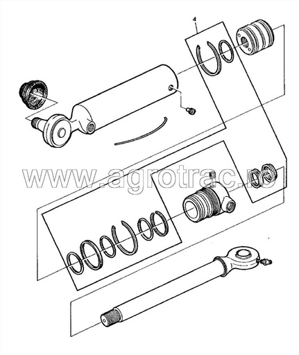 [DD14569 38712129] Set reparatie AL33039 cilindru directie John Deere