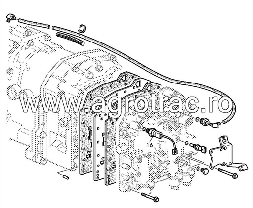 [RE190348 RE69671 60712064] Senzor ulei transmisie RE212870 pentru John Deere