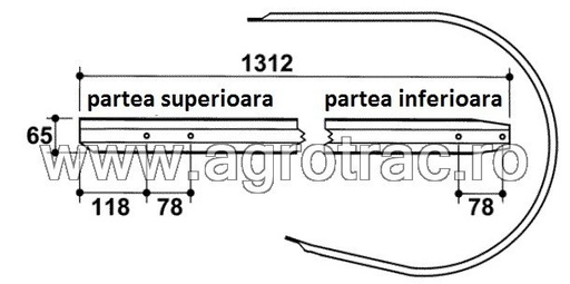 [202-008] Tabla pick-up 59.302 pentru Ama 153163175 183