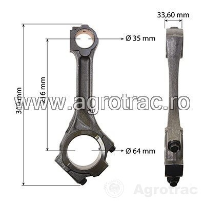 [38004906 21/25-110] Biela 02232061 pentru motor Deutz