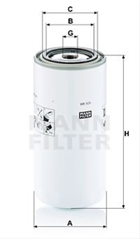 [8001052 8004086] Filtru combustibil Mann-Filter WK929x