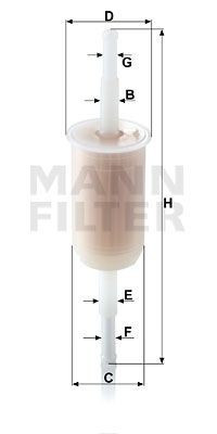 [8001029] Filtru combustibil Mann WK32(10)
