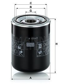 [HF35356] Filtru ulei motor Mann W1374/7