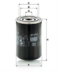 [WD940/2] Filtru hidraulic Mann WD940/2
