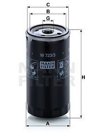 [8002020] Filtru ulei motor Mann W723/3
