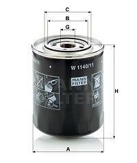 [8002164] Filtru ulei motor Mann W1140/11