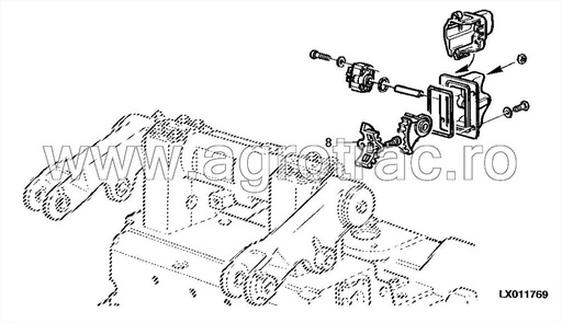 [L76216] Dantura pozitie tiranti John Deere original L76216