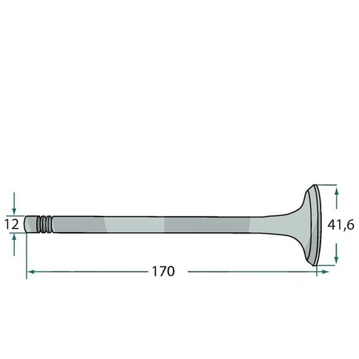 [154042048] Supapa evacuare 154042048 pentru Motor Deutz FL514