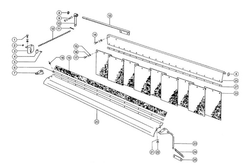[684205.0 05-0145] Banda cauciuc 684205.2 pentru Claas