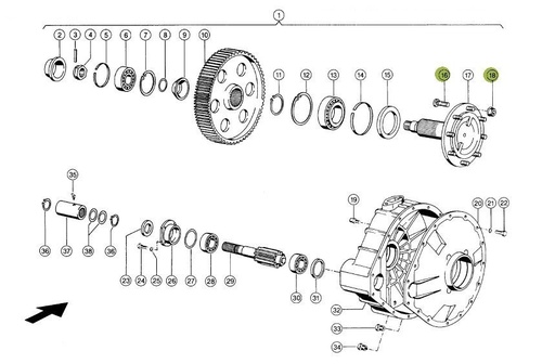 [239367+602116] Prezon roata cu piulita M22x1.5-65 602116.0+239367.0 pentru Claas