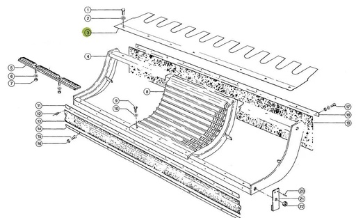 [6628592] Pieptene porumb 662859.2 pentru Claas