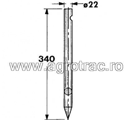 [59.219] Dinte / furca alimentare 521071 pentru New Holland Sgorbati