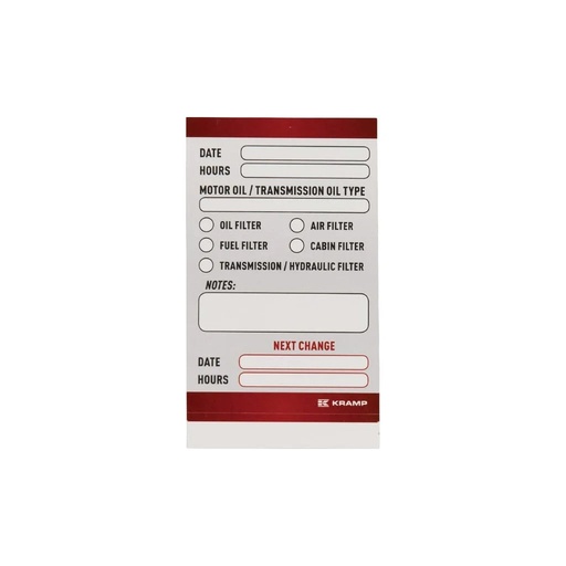 [K2491404] Autocolant de atelier ENG (100x) WP005510